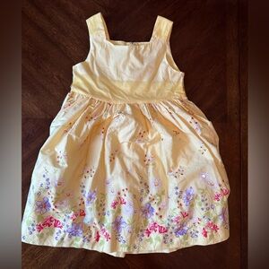Maggie & Zoe Girls Yellow Flower Dress 6X